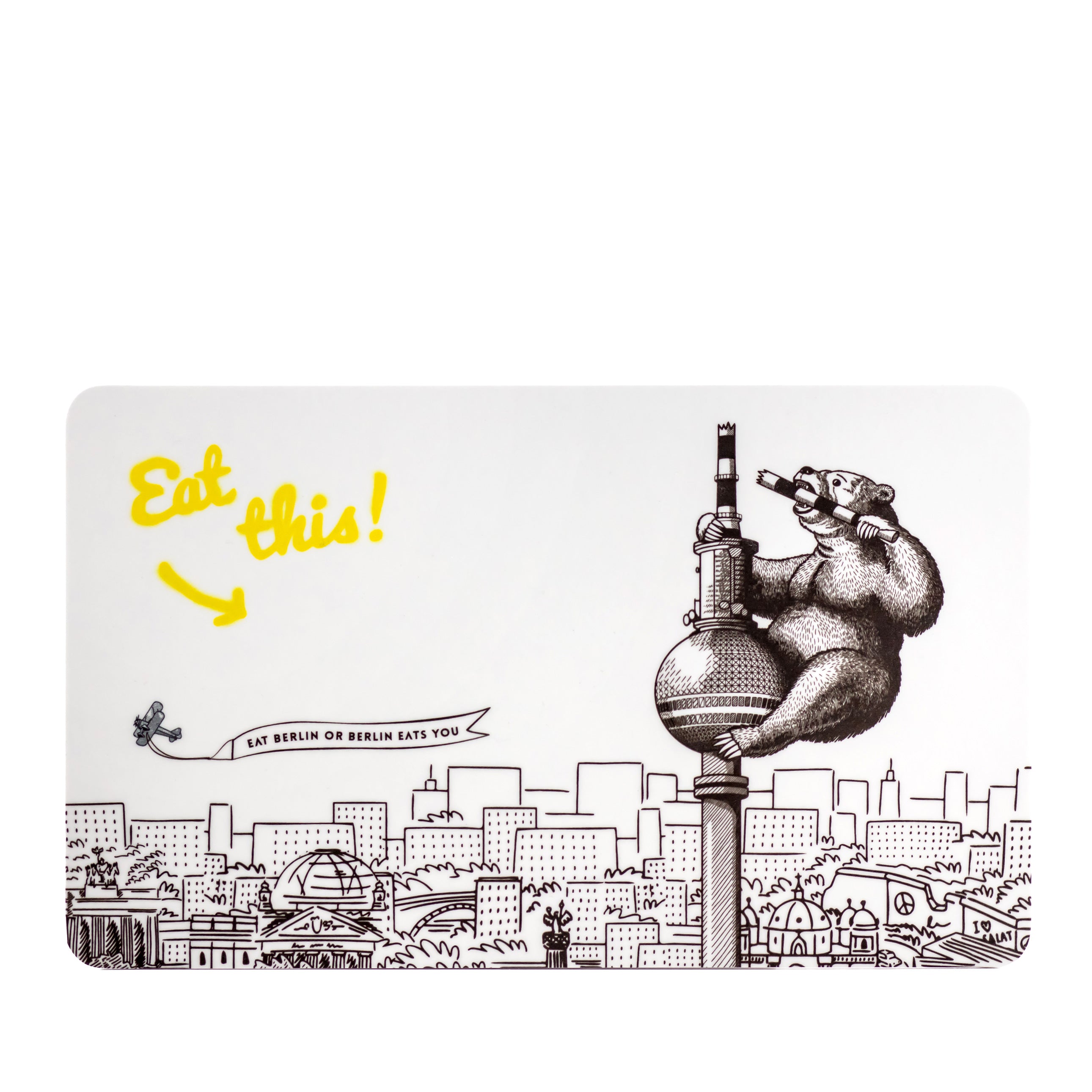EAT BERLIN Edition - "Eat this!" Früchstücksbrettchen