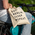 EAT BERLIN Edition Tasche Natur Motiv "TYPO"