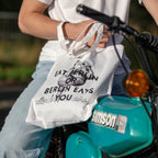 EAT BERLIN Edition Tasche Weiss Motiv "ILLU & TYPO"